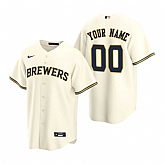 Milwaukee Brewers Customized Nike Cream Stitched MLB Cool Base Home Jersey,baseball caps,new era cap wholesale,wholesale hats